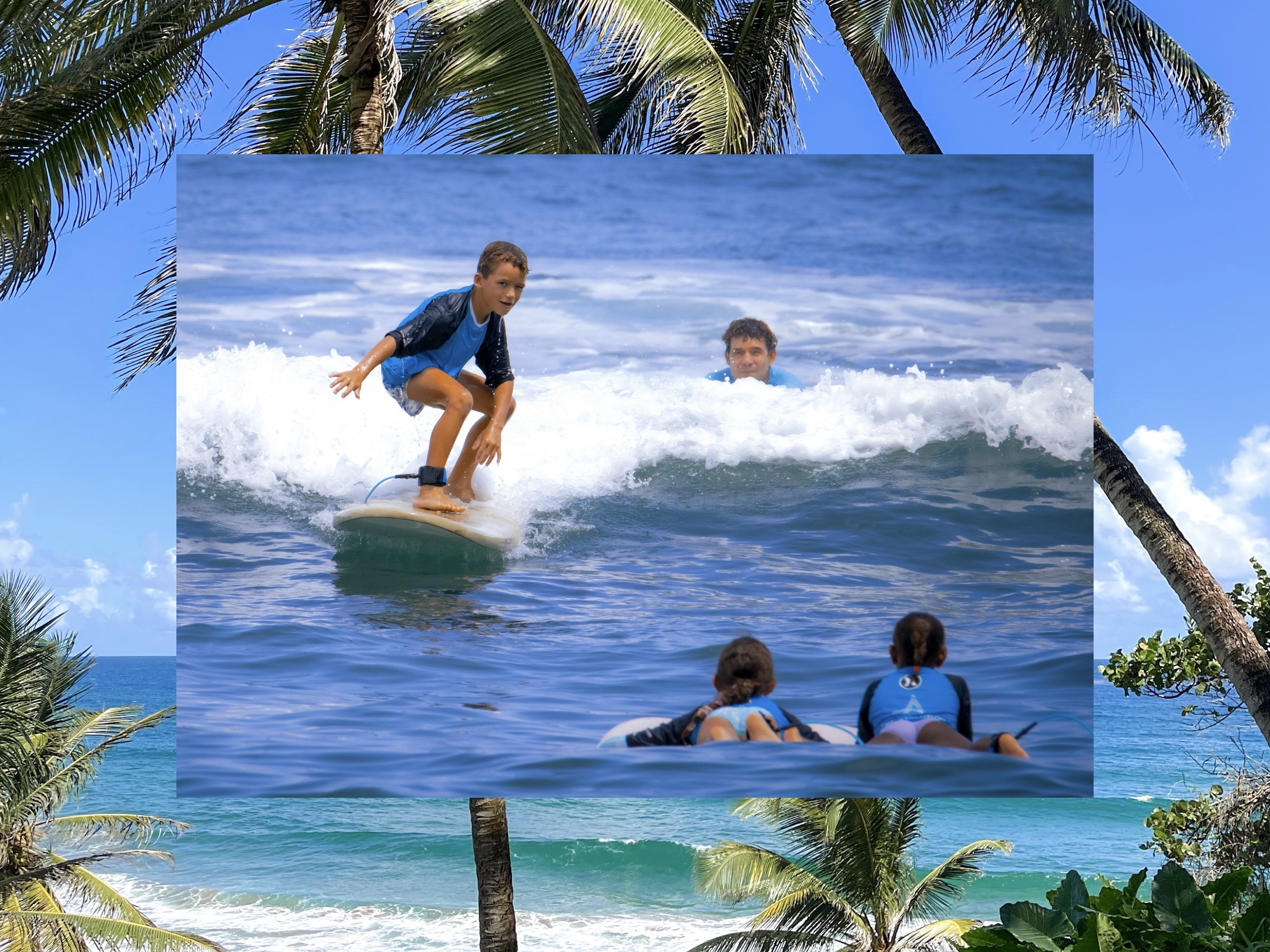 Cours de surf enfants dès 8 ans, encadrement bienveillant et sécurisé